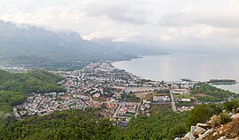 An aerial view of Kemer