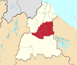 Location of Kuala Krai District in Kelantan