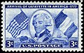175th anniversary of Lafayette's arrival in America in 1777, 1952 issue