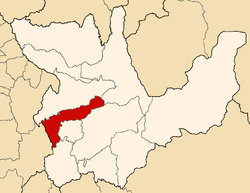 Location of Dos de Mayo in the Huánuco Region