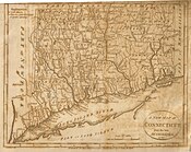 1799 map of Connecticut