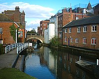 The Kennet and Avon Canal runs through the middle of Newbury