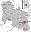 Lage der Gemeinde Niederschönenfeld im Landkreis Donau-Ries