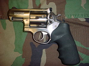 A Ruger Redhawk Alaskan chambered in .44 Magnum