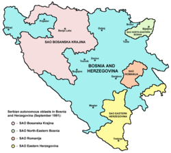 Location of SAO Romanija