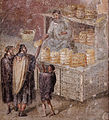 Image 57Bread stall, from a Pompeiian wall painting (from Roman Empire)