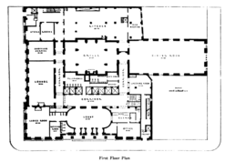 Floor plan of the first story