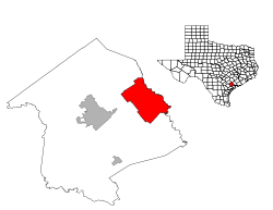Location of Inez, Texas