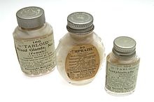 Three pill pots from Burroughs Wellcome & Co.