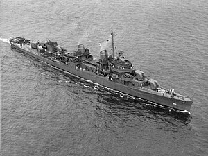 USS Charrette (DD-581) Boston, MA 4 August 1943. NARA# 80G74846.