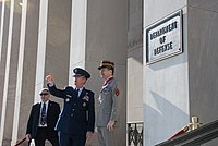 Vice Chairman of the Joint Chiefs of Staff General Selva gave a tour of the Pentagon to French Armed Forces Chief of the Defence Staff General Pierre de Villiers on February 6, 2017.