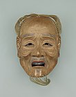 Noh mask of the akobujō type. 16th or 17th century. Deemed Important Cultural Property.