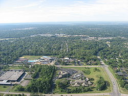Offices and houses in southern Blue Ash