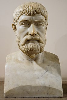 Pindar, Roman copy of Greek 5th century BC bust (Museo Archeologico Nazionale, Naples)