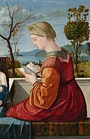 The Virgin Reading (c. 1505), oil on panel transferred to canvas, National Gallery of Art (Samuel H. Kress Collection, 1939.1.354)