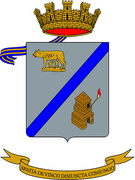The emblem of the Italian Army Signal School