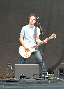 Damian O' Neill on stage with The Undertones on the Waldbühne, Berlin, Germany 2012