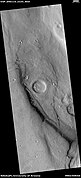 Wide view of dipping layers, as seen by HiRISE under HiWish program