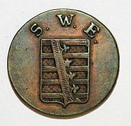 1½ Pfennig von 1830, Wappenseite