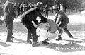 Image 14Lapua Movement supporters beating the "red officer" Eino Nieminen in front of the Vaasa courthouse during the 4 June 1930 riot. (from History of Finland)