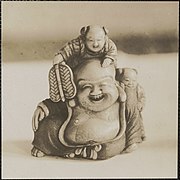 Figure of Budai, "Laughing Buddha", ca. 1920-1960. Leon Abdalian Collection, Boston Public Library