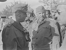 German General Otto Fretter-Pico surrendering to Brazilian General Olímpio Falconière.