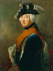 Portrait painting of a young Frederick the Great
