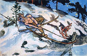 The Chase of the Moose of Hiisi, Akseli Gallen-Kallela, 1894