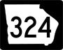 State Route 324 marker