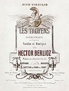 Hector Berlioz, Les Troyens vocal score cover - Restoration