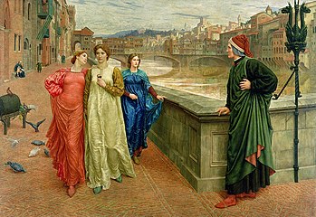 Dante and Beatrice. Henry Holiday, 1884