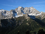 Hochkarspitze (2484 m) und Wörner (2476 m)