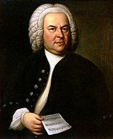 The organ music of Johann Sebastian Bach (by Haussmann, c. 1748) forms an important part of the instrument's repertoire.