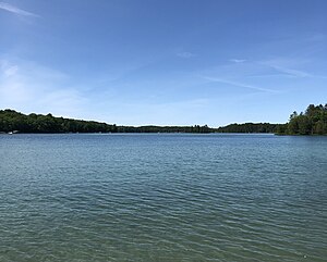 View of Long Lake near Hillman