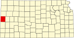 State map highlighting Greeley County