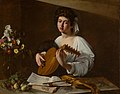 Caravaggio, The Lute Player, oil on canvas, 94 × 119 cm, Hermitage Museum, Saint Petersburg[10]