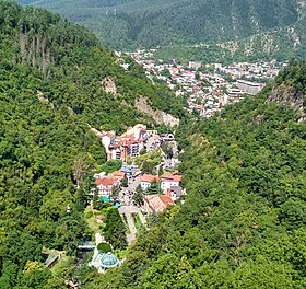 Overlooking Borjomi amid the Lesser Caucasus From the Plato Gondola