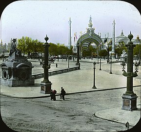 Entrance to 1900 Paris Exposition, whose vestiges include the Grand Palais