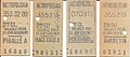 Métro tickets issued by the Compagnie du chemin de fer métropolitain de Paris (CMP) ("Paris Metropolitan Railway Company") (1900 – 1945)