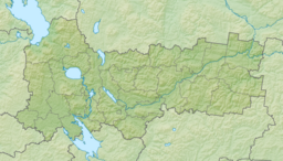 Lake Vozhe Воже is located in Vologda Oblast