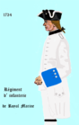 Royal-La Marine Regiment from 1734 to 1757