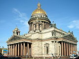 Saint Isaac's Cathedral in Saint Petersburg, the most famous example of an Orthodox church built in a Neoclassical style.
