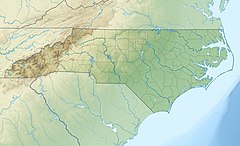 Location of Roanoke Colony within present-day North Carolina
