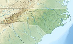 Location of lake in North Carolina.
