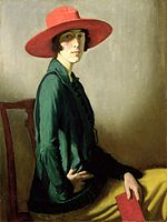 Lady with a Red Hat (Vita Sackville-West) (1918; Kelvingrove Museum and Art Gallery, Glasgow)