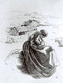Die junge Mutter, um 1857 von WMR
