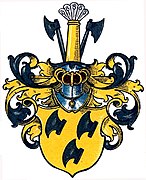 Wappen derer von Bardeleben in Spießens Wappenbuch des Westfälischen Adels[8]