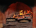 Blini fried in an oven in the Mari El Republic, Russia