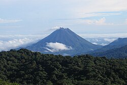 Arenal Volcano as seen from Monteverde