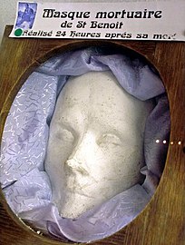 Death mask of Benedict Joseph Labre